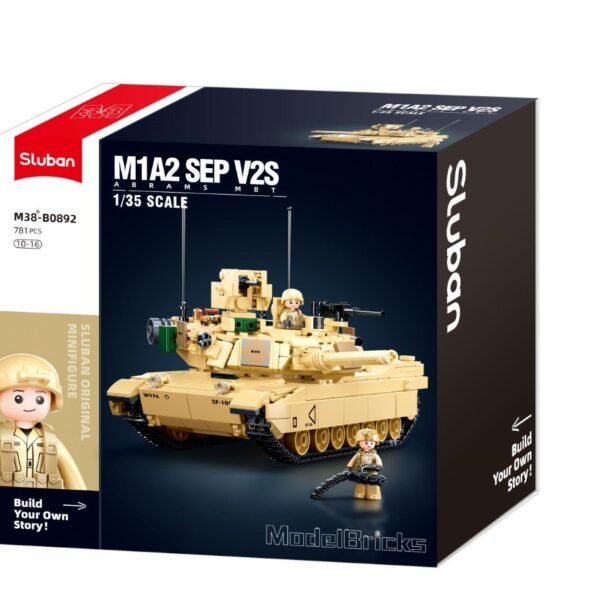Konstruktorius Sluban „M1A2 SEP v2 Abrams kovinis tankas 781 det.“