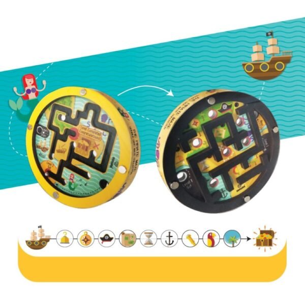 3D medinis konstruktorius „Svoora medinis labirintas, Piratai“ (Creativ)