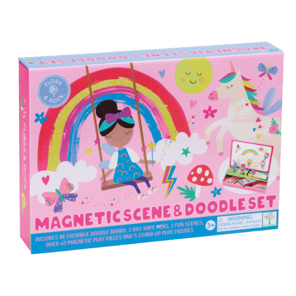Floss&Rock „Magnetinis žaidimas ir piešimo rinkinys, Vaivorykštės fėja“
